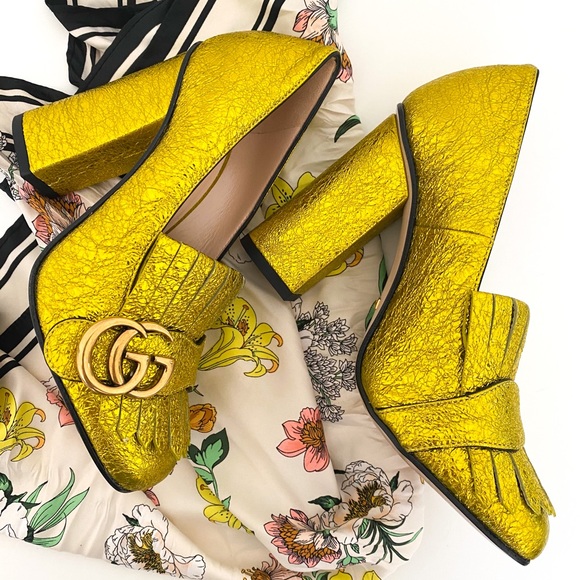 COPY - BRAND NEW!! Gucci Galassia GG Marmont Pumps SZ 34